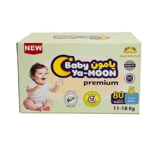 Ya-Moon Baby Diaper Size 5 Junior 11-18kg 80 pcs
