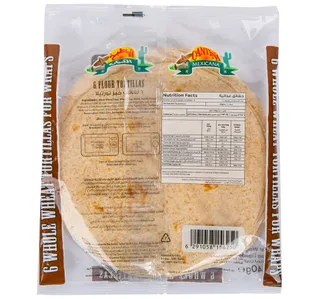 Cantina Mexicana Whole Wheat Tortillas 6 Pcs 240 G