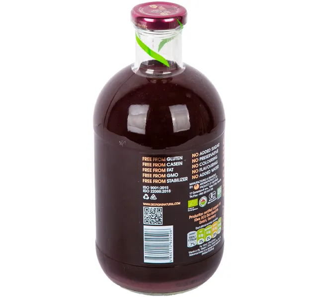 Georgia S Natural Organic Cold Pressed 100 Natural Pomegranate Juice 1 Litre