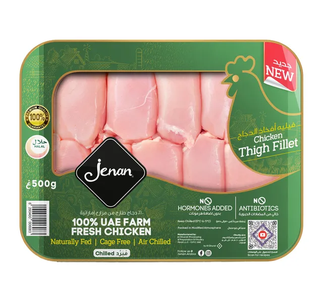 Jenan Fresh Chicken Thigh Fillet 500 G