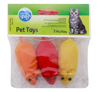 MeoFresh Pet Toys Mouse 3 pcs