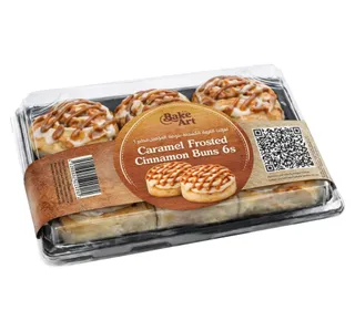 Bake Art LuLu Caramel Frosted Cinnamon Buns 6 pcs