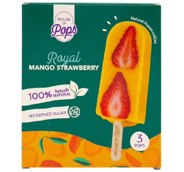 House Of Pops Royal Mango Strawberry 3 X 80 Ml