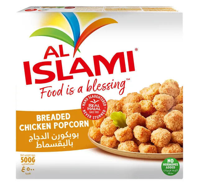 Al Islami Breaded Chicken Popcorn 500 G