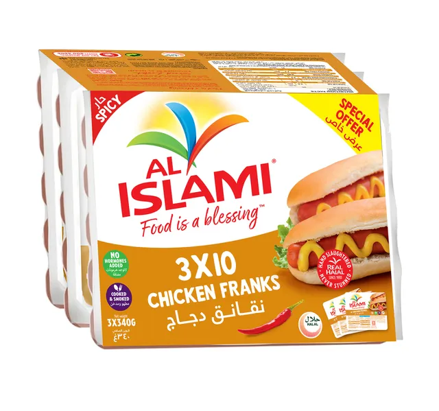 Al Islami Spicy Chicken Franks 3 340 G