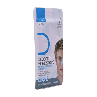 Davinci Charcoal Clogged Pore Nose Strip For Men 4 Pcs