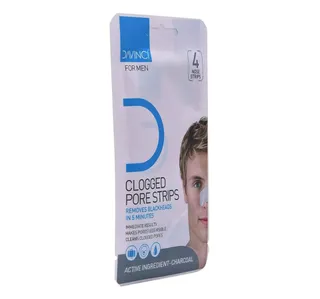 Davinci Charcoal Clogged Pore Nose Strip For Men 4 pcs