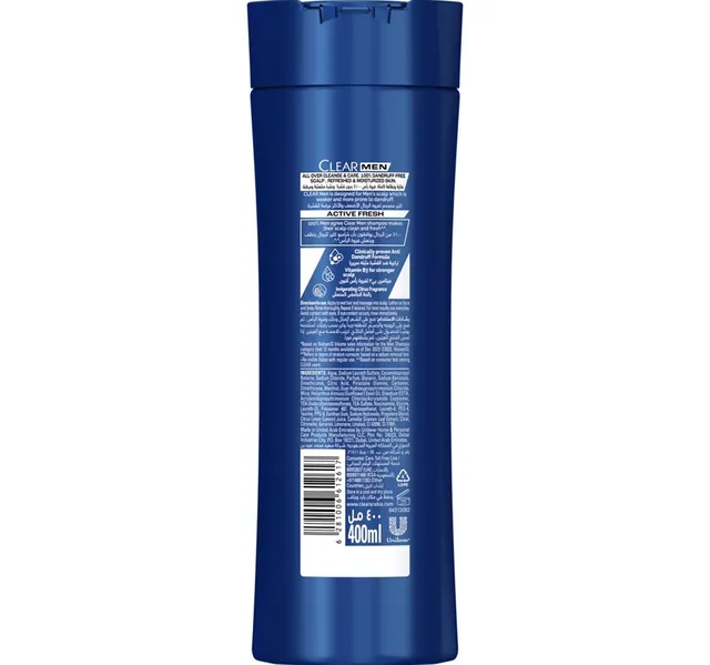 Clear Men 3in1 Active Fresh Shampoo 400 Ml