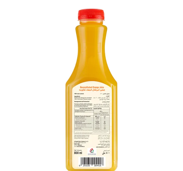 Al Rawabi Orange Juice 800 Ml