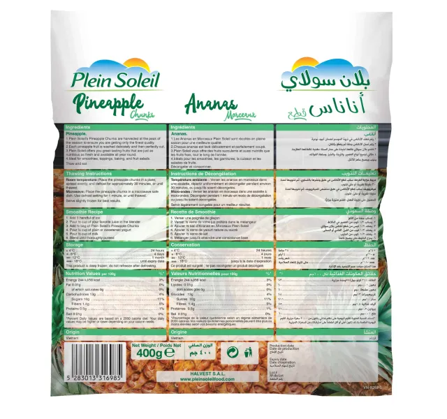 Plein Soleil Frozen Pineapple 400 g