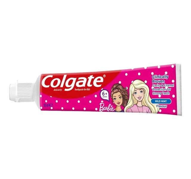 Colgate Kids Girls Fluoride Toothpaste 6 Barbie 50 Ml