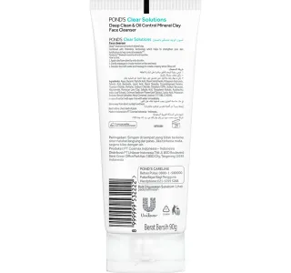 Pond S Clear Solutions Mineral Clay Face Cleanser 90 G