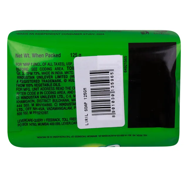 Liril Lime Bath Soap 125 G
