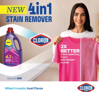Clorox 4in1 Liquid Stain Remover For Color Clothes 1.8 Litres