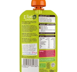 Ella's Kitchen Organic Mangoes, Pears + Papayas 120 g