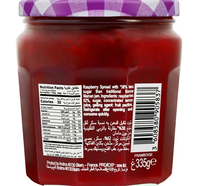 Bonne Maman Raspberry Spread 335 G
