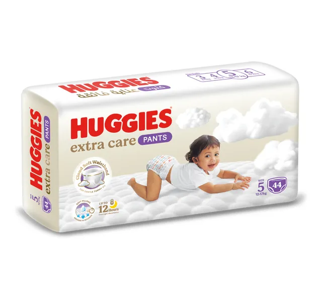 Huggies Extra Care Baby Diaper Pants Culottes Cloud Soft Comfort Size 5 12 17 Kg 44 Pcs