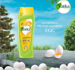 Dabur Vatika Egg Protein Shampoo 400 Ml