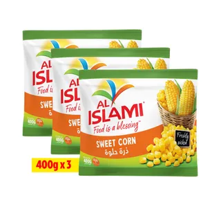 Al Islami Frozen Sweet Corn Value Pack 3 X 400 G