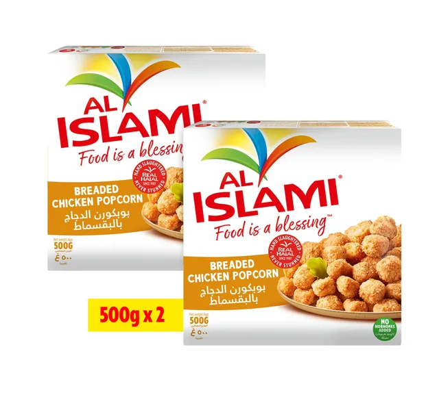Al Islami Breaded Chicken Popcorn Value Pack 2 X 500 G