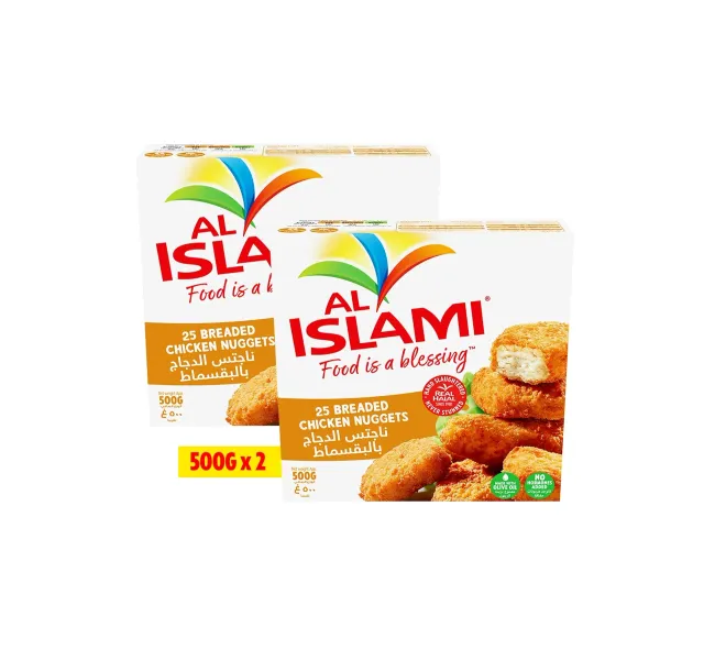Al Islami Breaded Chicken Nuggets Value Pack 2 X 500 G