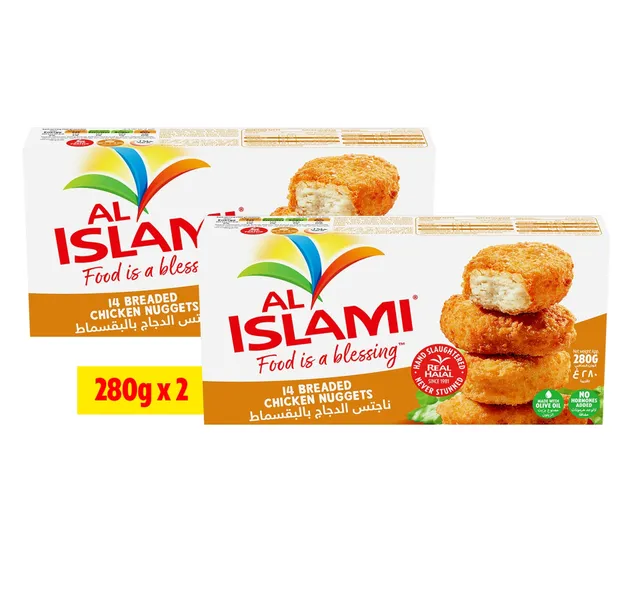 Al Islami Breaded Chicken Nuggets 2 X 280 G