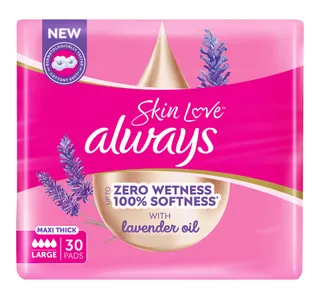 Always Skin Love Maxi Thick Large 30 Pieces