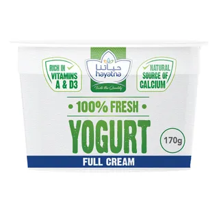 حياتنا يوغورت كامل الدسم قيمة باك 6 X 170 G