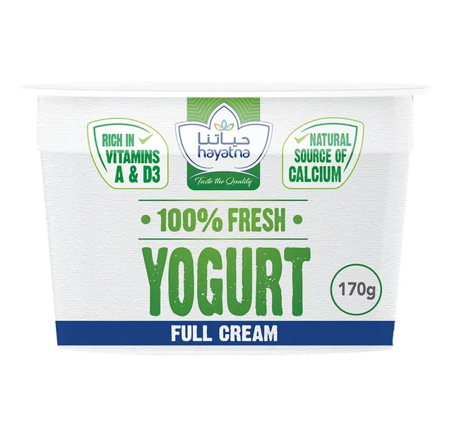Hayatna Full Cream Yoghurt Value Pack 6 X 170 G