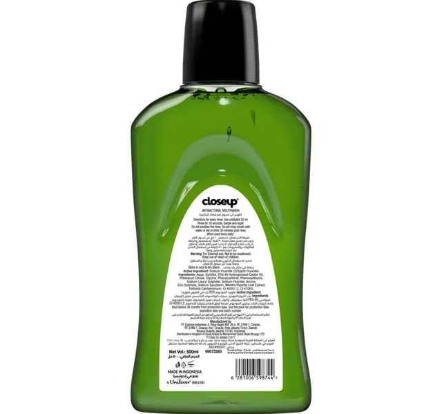 Closeup Antibacterial Nature Boost Mouthwash
