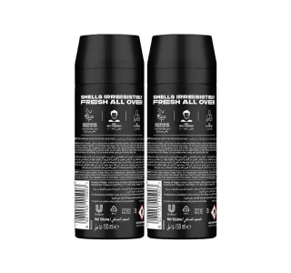 Axe Black Frozen Pear Cedarwood Deodorant Body Spray Scent For Men Value Pack 2 X 150 Ml