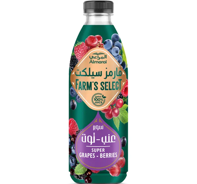 المراعي فارمز سيلكت عصير سوبر عنب - توت 1 لتر