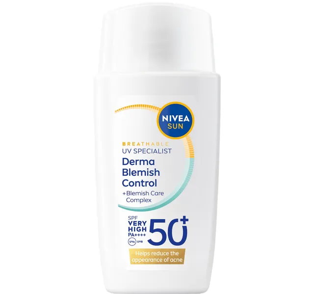 Nivea SUN UV Face Specialist Derma Skin Clear Dry Touch Sun Fluid SPF 50+ for Combination Skin 40 ml