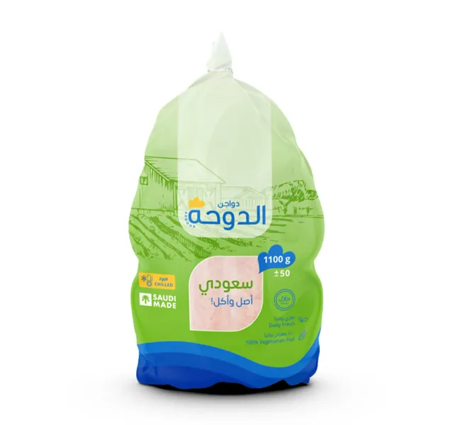 الدوحة دجاجة طازجة كاملة، 1.1 كجم