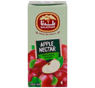 Baladna Long Life Apple Nectar Juice 200 Ml