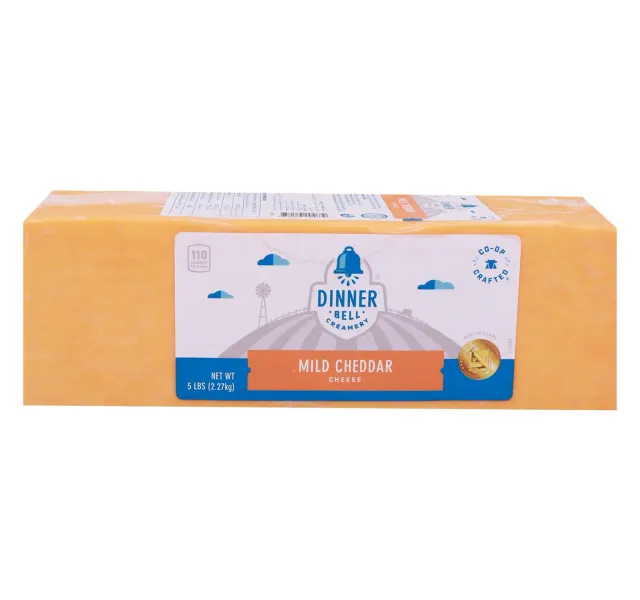 Dinner Bell Us Mild Colored Cheddar 250 G