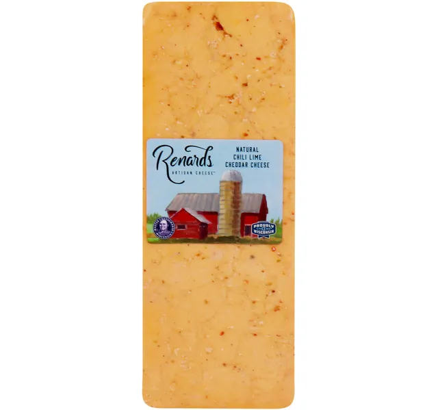 Renards Natural Chili Lime Cheddar Cheese 250 g
