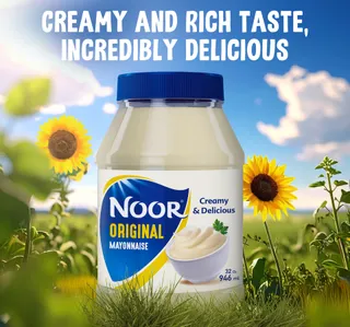 Noor Original Thick Creamy Mayonnaise Jar 946 Ml