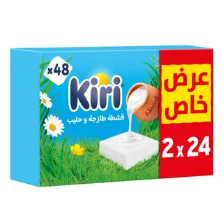 كيري جبنة مربعات بالقشطة إصدار ديزني المحدود 2 × 24 قطعة 864 جم