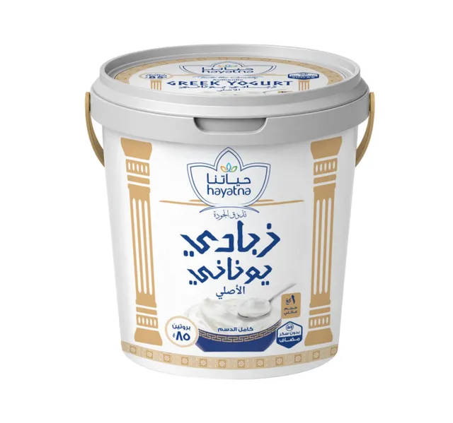 حياتنا يوغورت يوناني أصيل كامل الدسم 1 Kg
