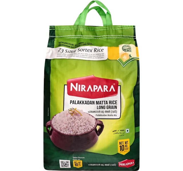 Nirapara Z3 Silky Sorted Palakkadan Matta Rice 10 Kg