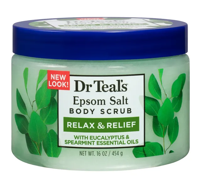 Dr Teal's Exfoliate & Renew With Eucalyptus & Spearmint Epsom Salt Body Scrub 454 g