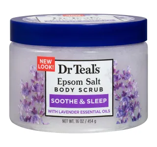 Dr Teals Exfoliate Renew With Lavender Epsom Salt Body Scrub 454 G