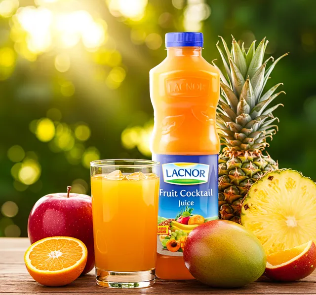 Lacnor No Added Sugar Fruit Cocktail Juice 1 Litre