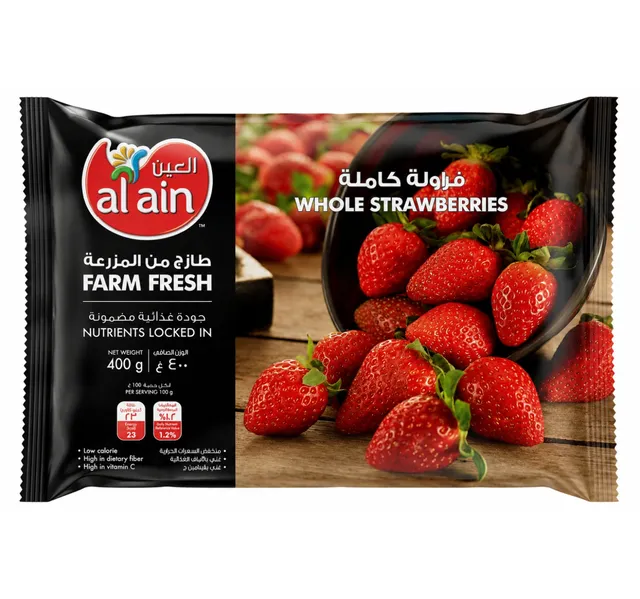 Al Ain Juicy Whole Strawberries 400 G