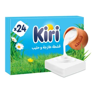 Kiri Spreadable Cream Cheese Squares 24 Portions 400 G