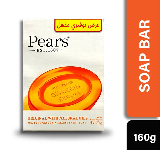 بيرز صابون نقي ولطيف 4 × 125 جم