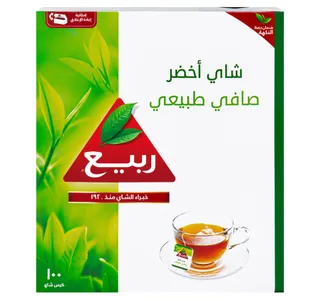 ربيع شاي أخضر ١٠٠ كيس
