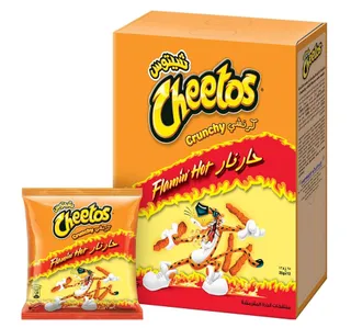 Cheetos Crunchy Flamin Hot Puffed Corn 12 25 G