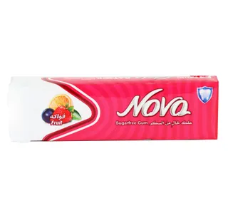 Nova Sugar Free Gum Fruit 20 Pcs